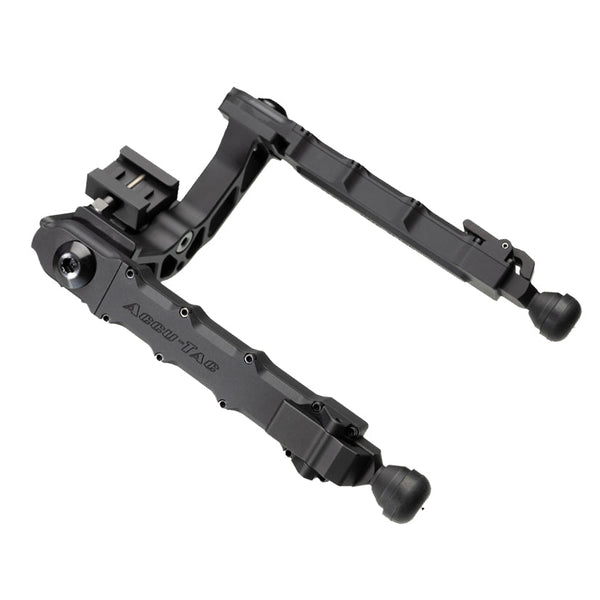 Accu-Tac LP-50 Picatinny Bipod in black, low-profile heavy-duty bipod for .50 calibre rifles