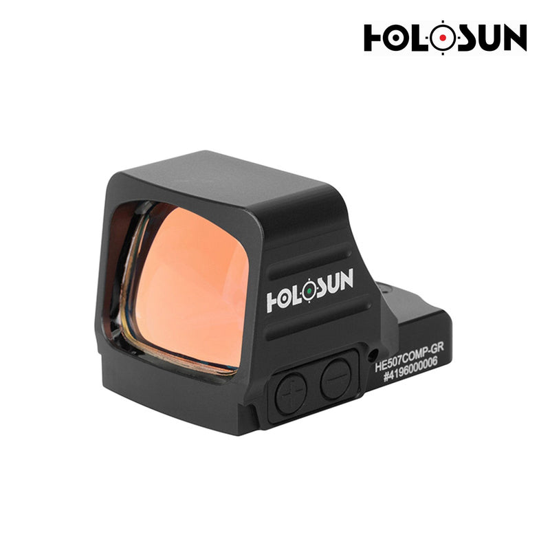 Holosun HE507COMP green dot sight with a competition reticle system tuned for fast transitions