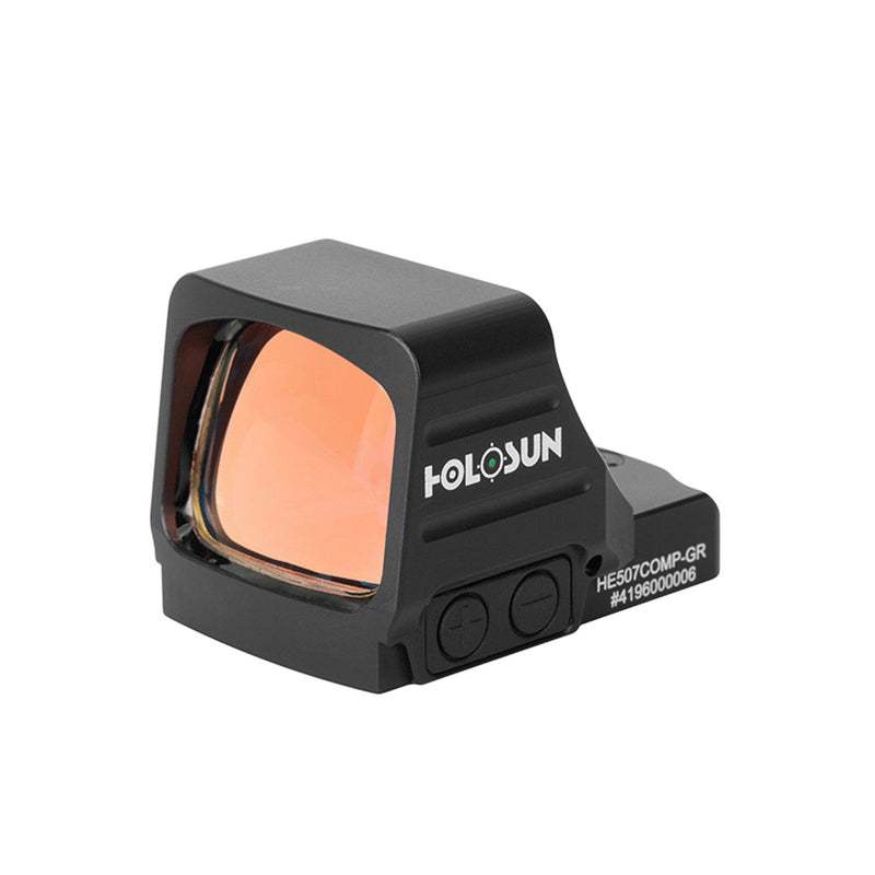 Holosun HE507COMP green dot sight with a competition reticle system tuned for fast transitions