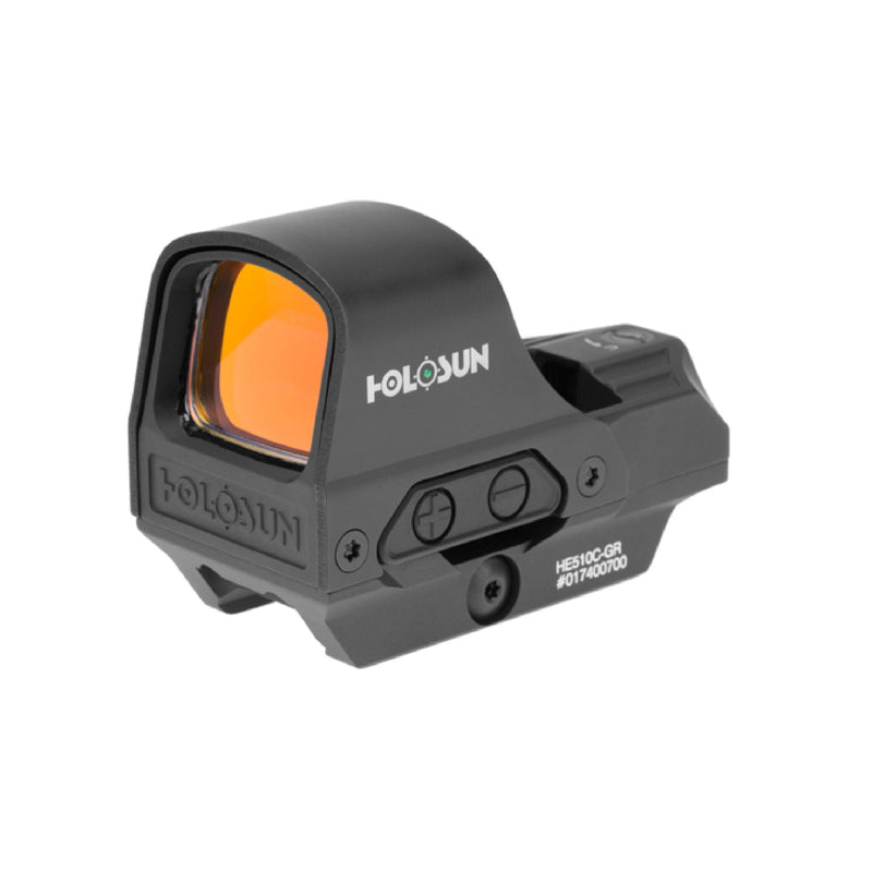 Holosun HE510C green dot sight with a switchable multi-reticle system of dot, circle or circle-dot