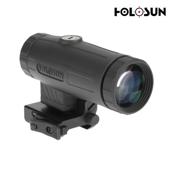 Holosun HM3X 3x magnifier on a quick-detach mount for repeatable return to zero