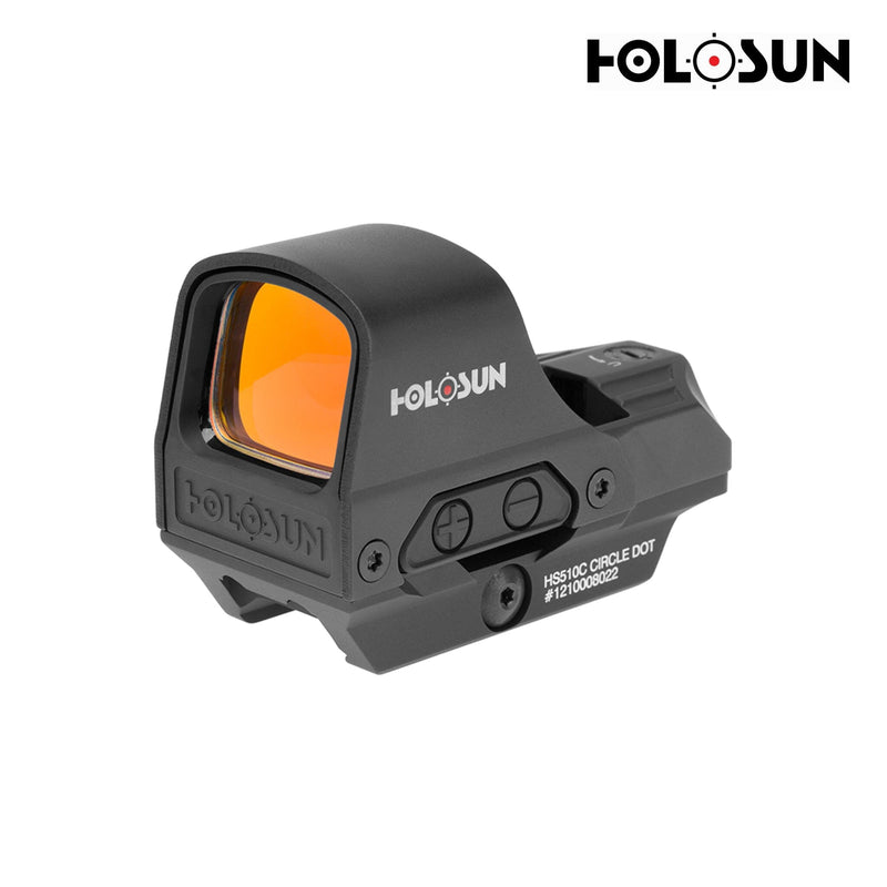 Holosun HS510C red dot sight with a switchable multi-reticle system of dot, circle or circle-dot