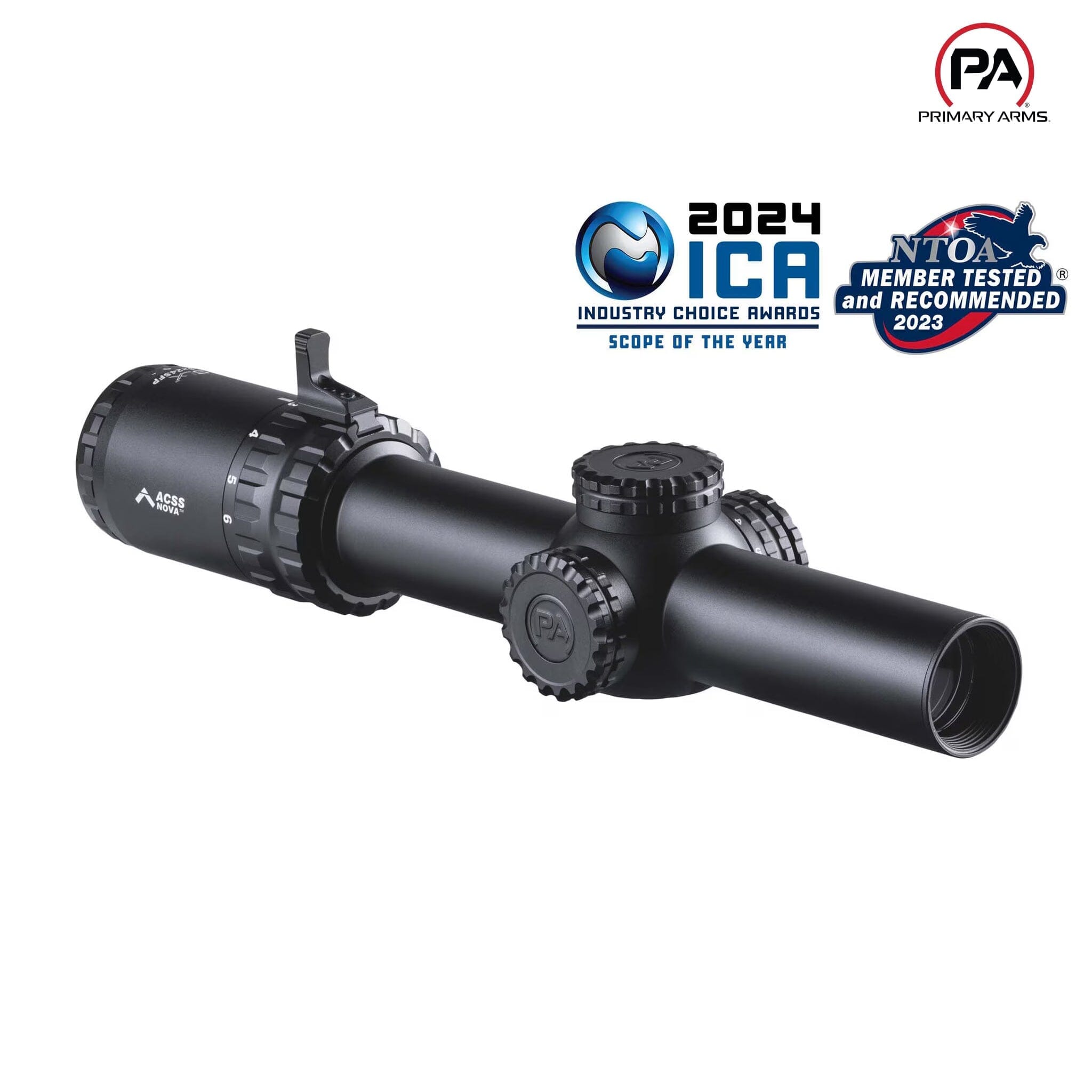 Primary Arms SLx 1-6x24 SFP Riflescope Gen IV - ACSS Nova Fiber Wire Reticle Rifle Scope Primary Arms