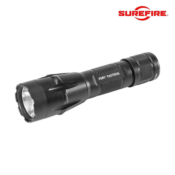 SureFire Fury Dual Fuel tactical flashlight producing 1500 lumens with high candela throw