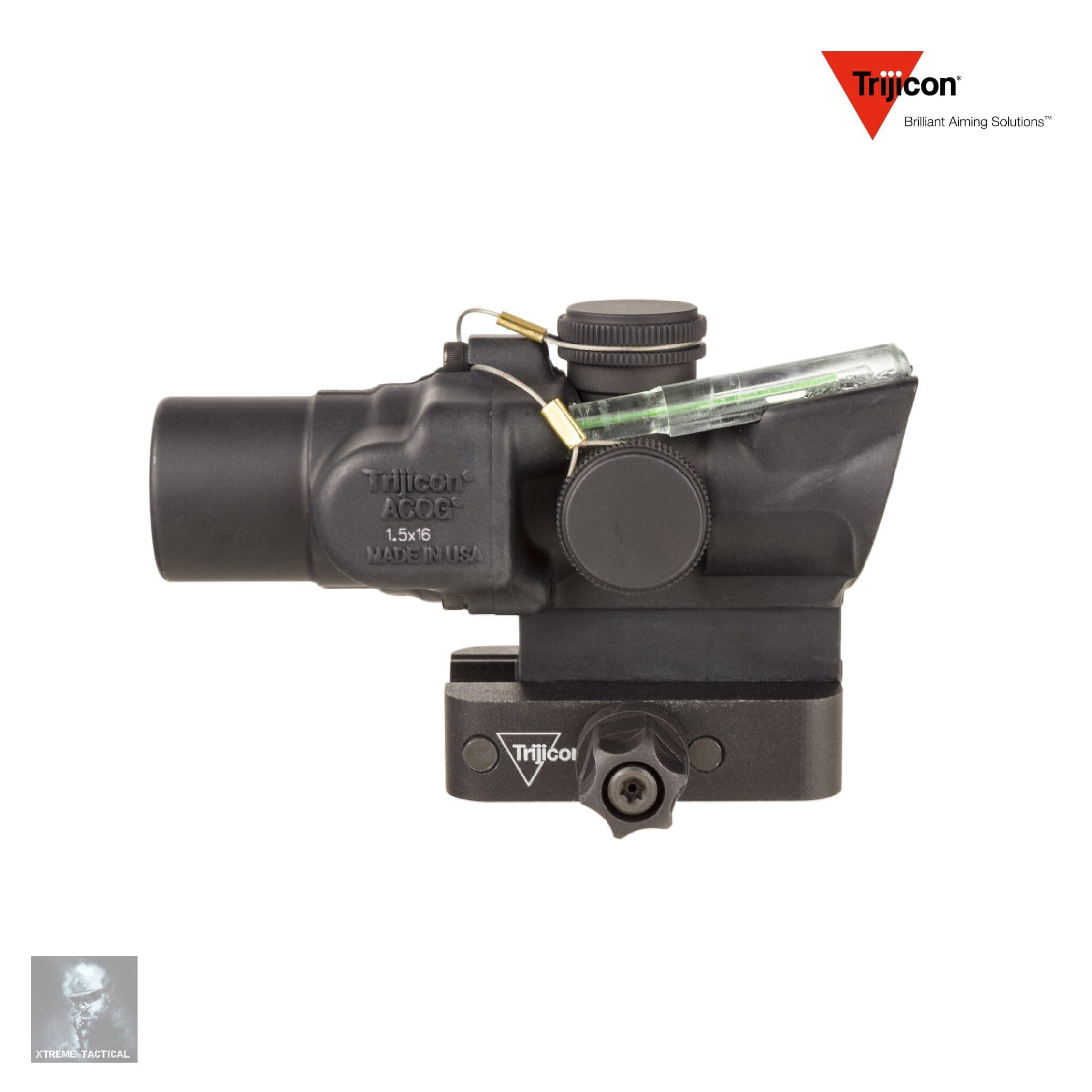 Trijicon 1.5x16S Compact ACOG Riflescope Green Ring & 2 MOA Center Dot Reticle Rifle Scope Trijicon
