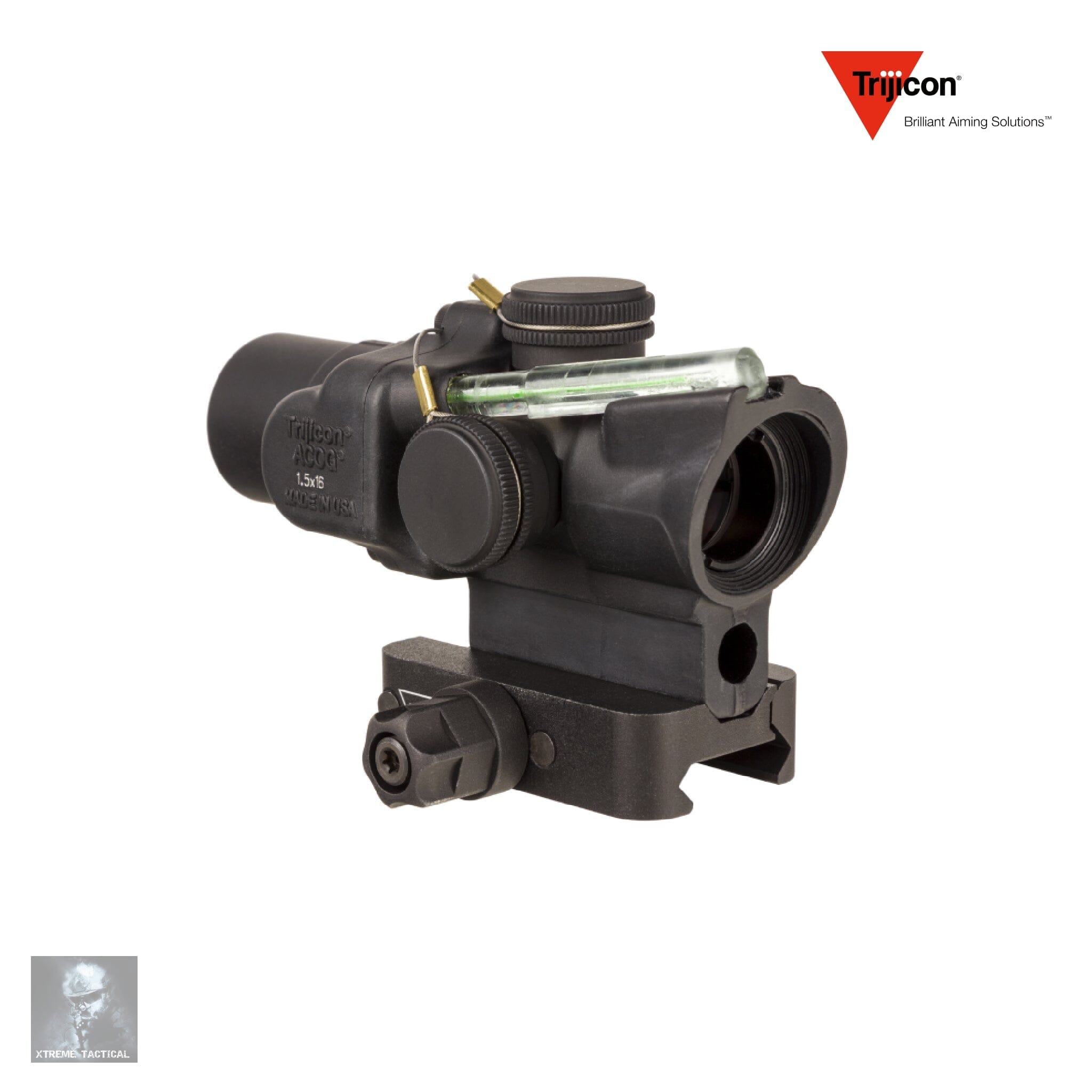 Trijicon 1.5x16S Compact ACOG Riflescope Green Ring & 2 MOA Center Dot Reticle Rifle Scope Trijicon