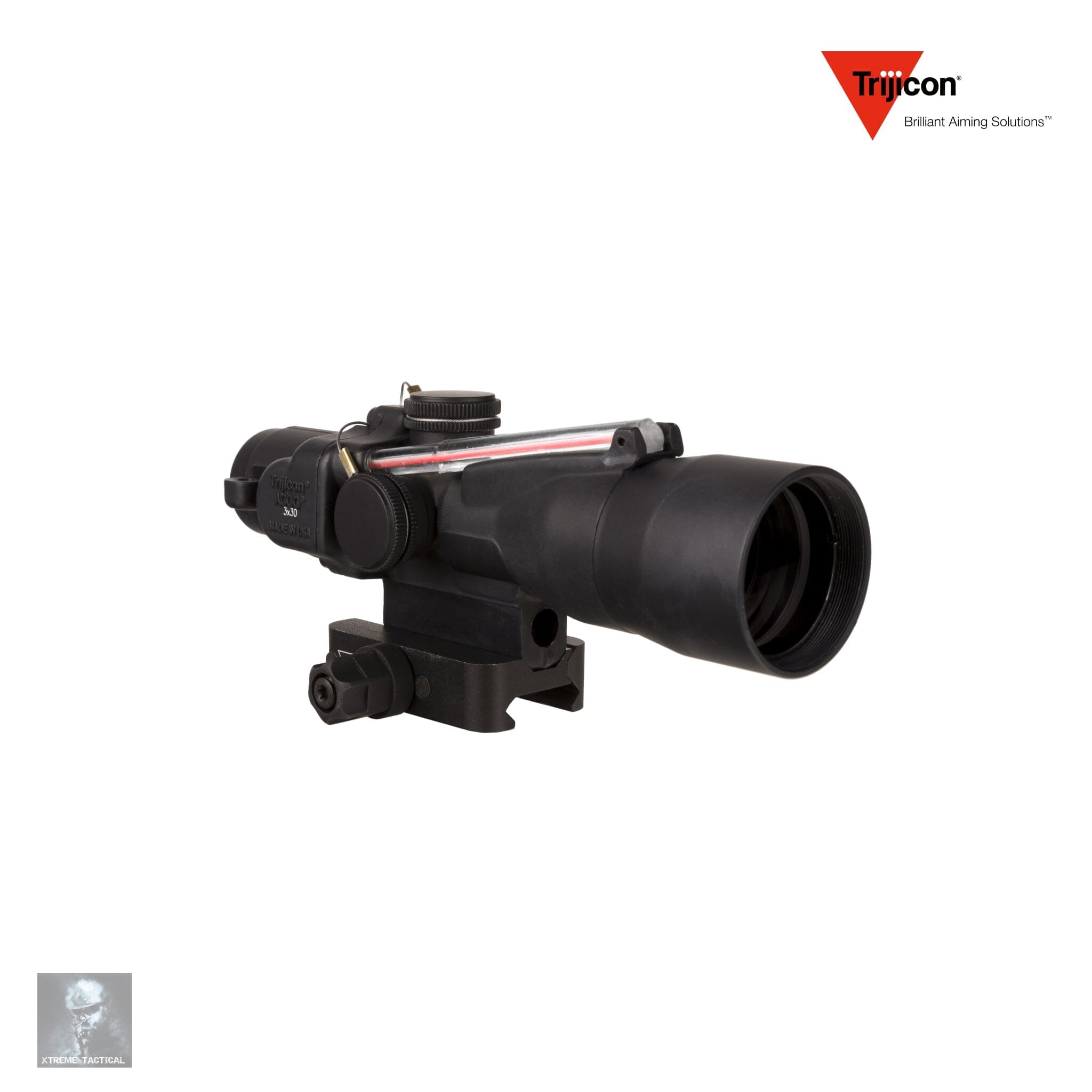 Trijicon 3×30 Compact ACOG Riflescope Red Chevron .223/62gr. Reticle Rifle Scope Trijicon