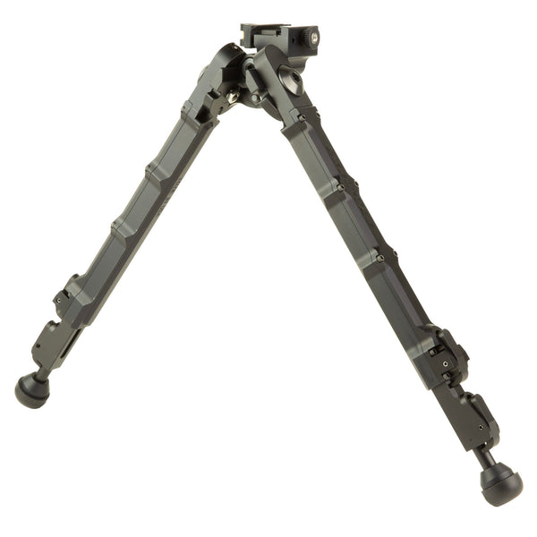 Accu-Tac HT-10 Picatinny hunting bipod, double-pull legs reaching 519 mm for seated stalking