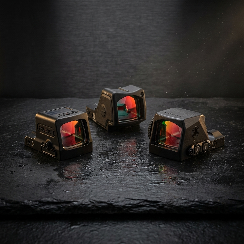 Best pistol red dot sights – Holosun EPS Carry, Trijicon RMR HD and SIG ROMEO-X Pro