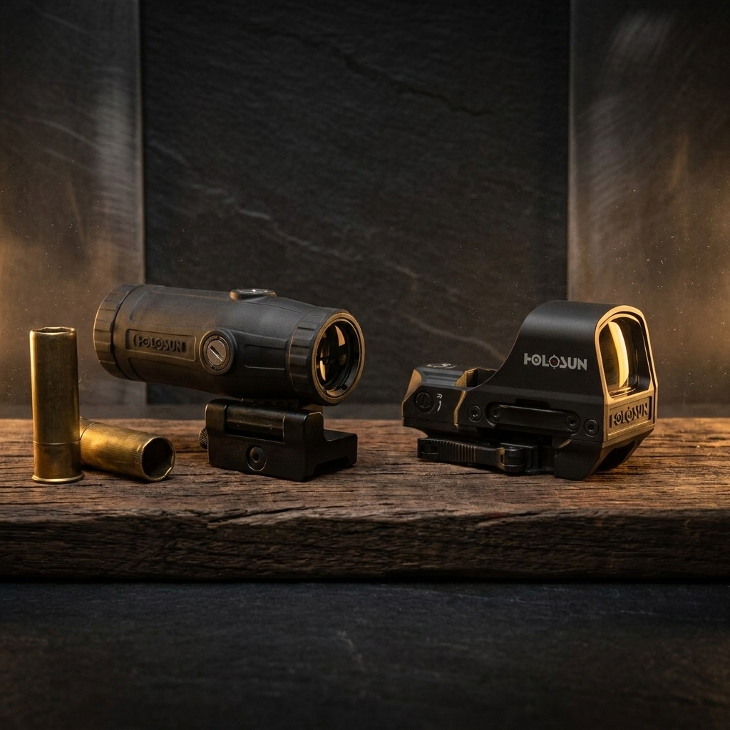 Best shotgun red dot sights – rugged Holosun optics with shotgun shells