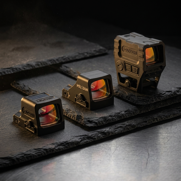 Holosun buyer's guide – EPS Carry, AEMS and 507K optic family on slate