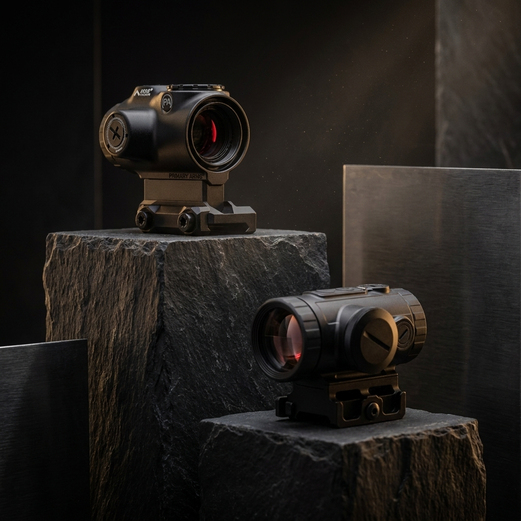 Prism scopes explained – Primary Arms MicroPrism and Holosun MP3X