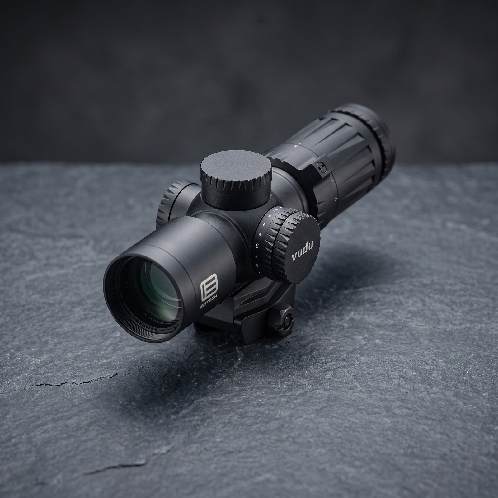 EOTech Vudu 3-9x32 rifle scope with the illuminated HC1 MOA reticle on a 30 mm tube