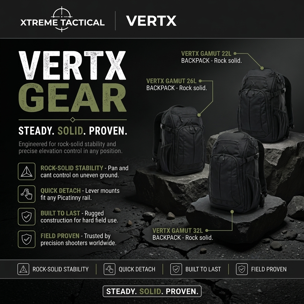 Vertx at Xtreme Tactical – Vertx Gamut 22L Backpack, Vertx Gamut 26L Backpack, Vertx Gamut 32L Backpack