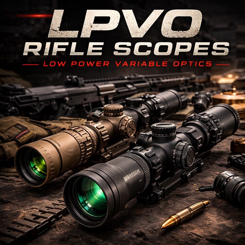 LPVO rifle scopes low power variable optics designed for tactical shooting competition and versatile rifle setups