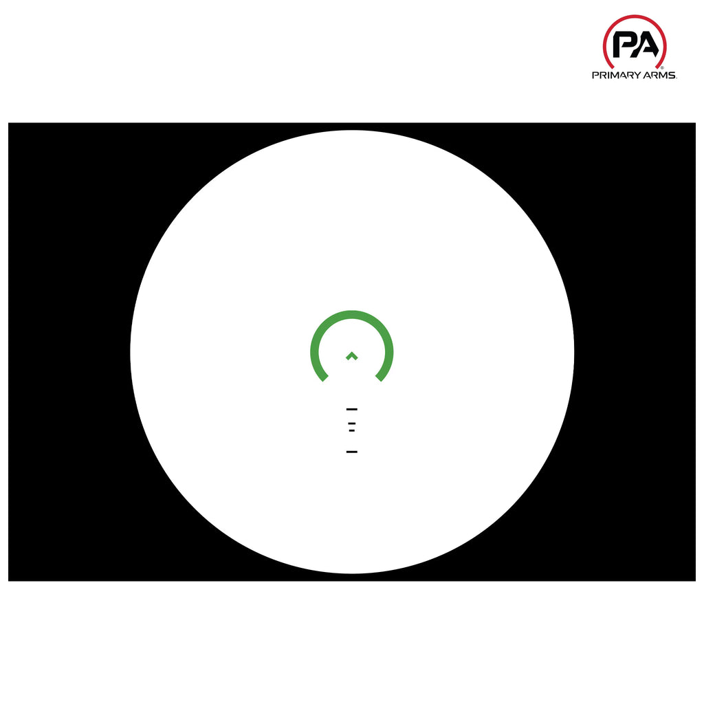 Primary Arms SLx 1X MicroPrismT Scope Green Illuminated ACSS Cyclops Gen II Reticle H1/T1 Footprint – 710080