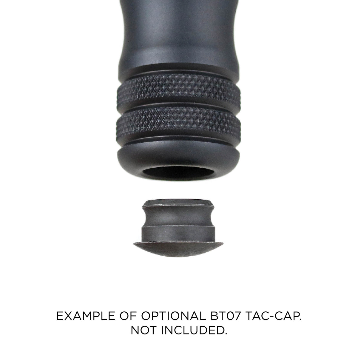 Accu-Shot BT07 Tac-Cap shown fitted to an Accu-Shot monopod as a usage example