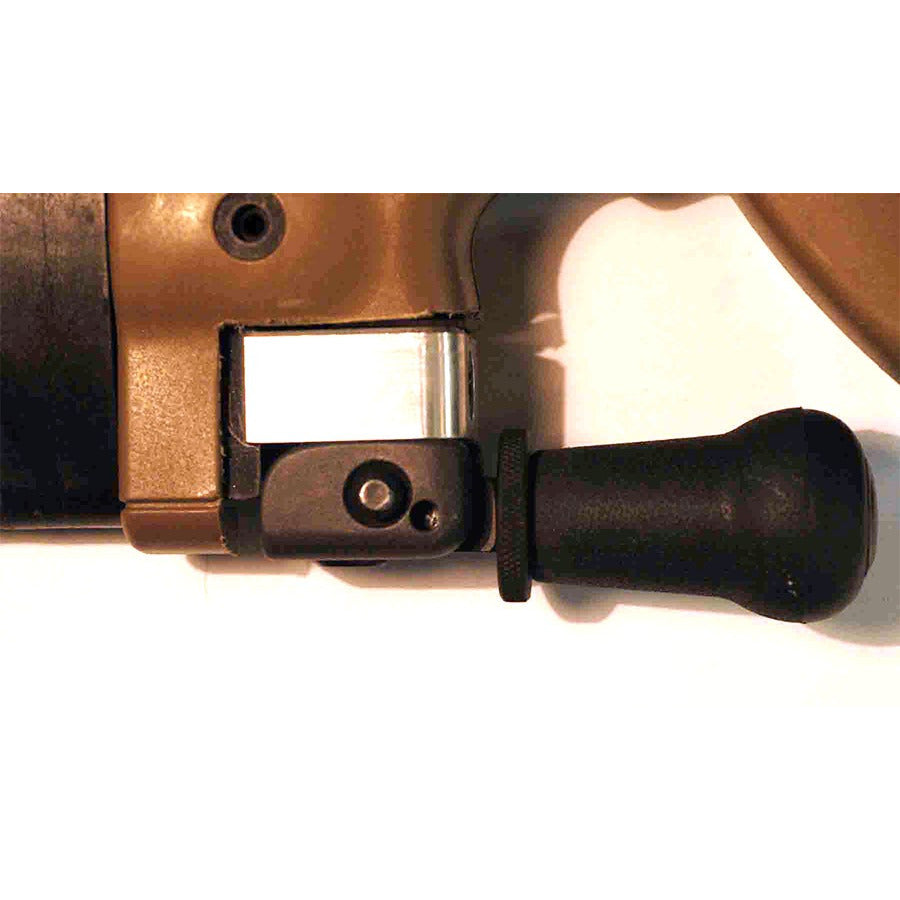 Accu-Shot BT39 AIMB bracket shown on an Accuracy International rifle stock