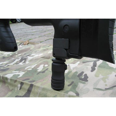 Accu-Shot BT39 AI monopod bracket shown attached, close reference photograph