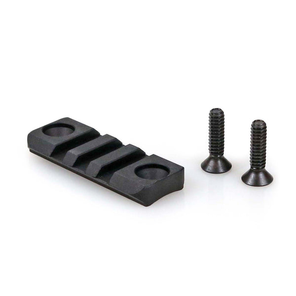Accu-Shot BT78 rail kit for the SIG Sauer CROSS buttstock shown lengthwise with its mounting hardware