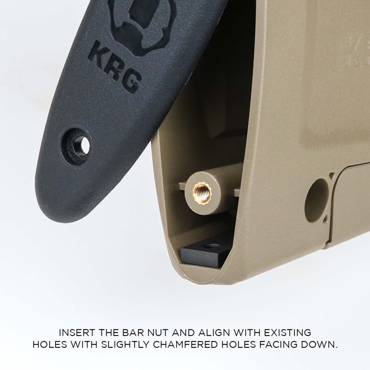 Accu-Shot BT84 KRG 10/22 Bravo rail kit in black anodised aluminium with fasteners