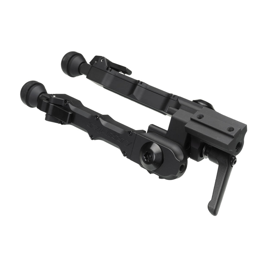 Accu-Tac 17S Spec-4 Bipod in black with cantable aluminium legs and rubber feet