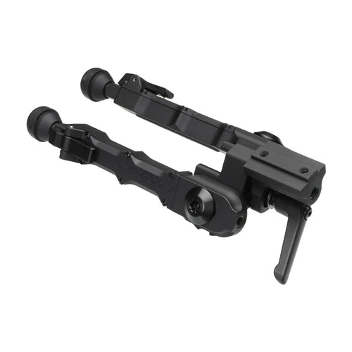 Accu-Tac 17S Spec-4 Bipod in black with cantable aluminium legs and rubber feet