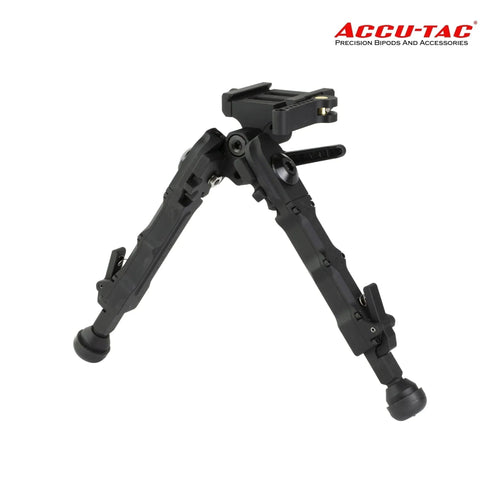 Accu-Tac BR-4 G2 Arca-Spec bipod in black with Arca-Swiss quick-detach mount