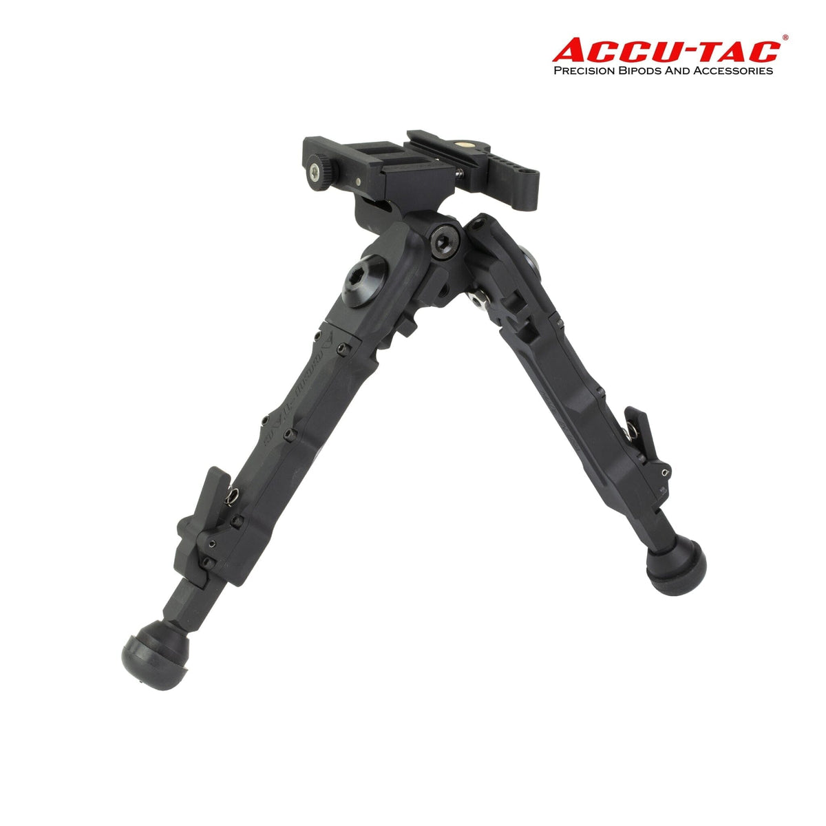 Accu-Tac BR-4 G2 Arca-Spec QD bipod in black, second generation BR-4 model