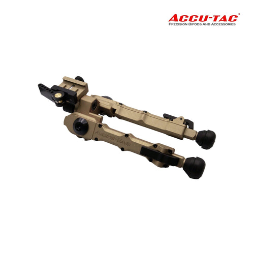 Accu-Tac BR-4 G2 bipod in Flat Dark Earth with quick-detach Picatinny mount