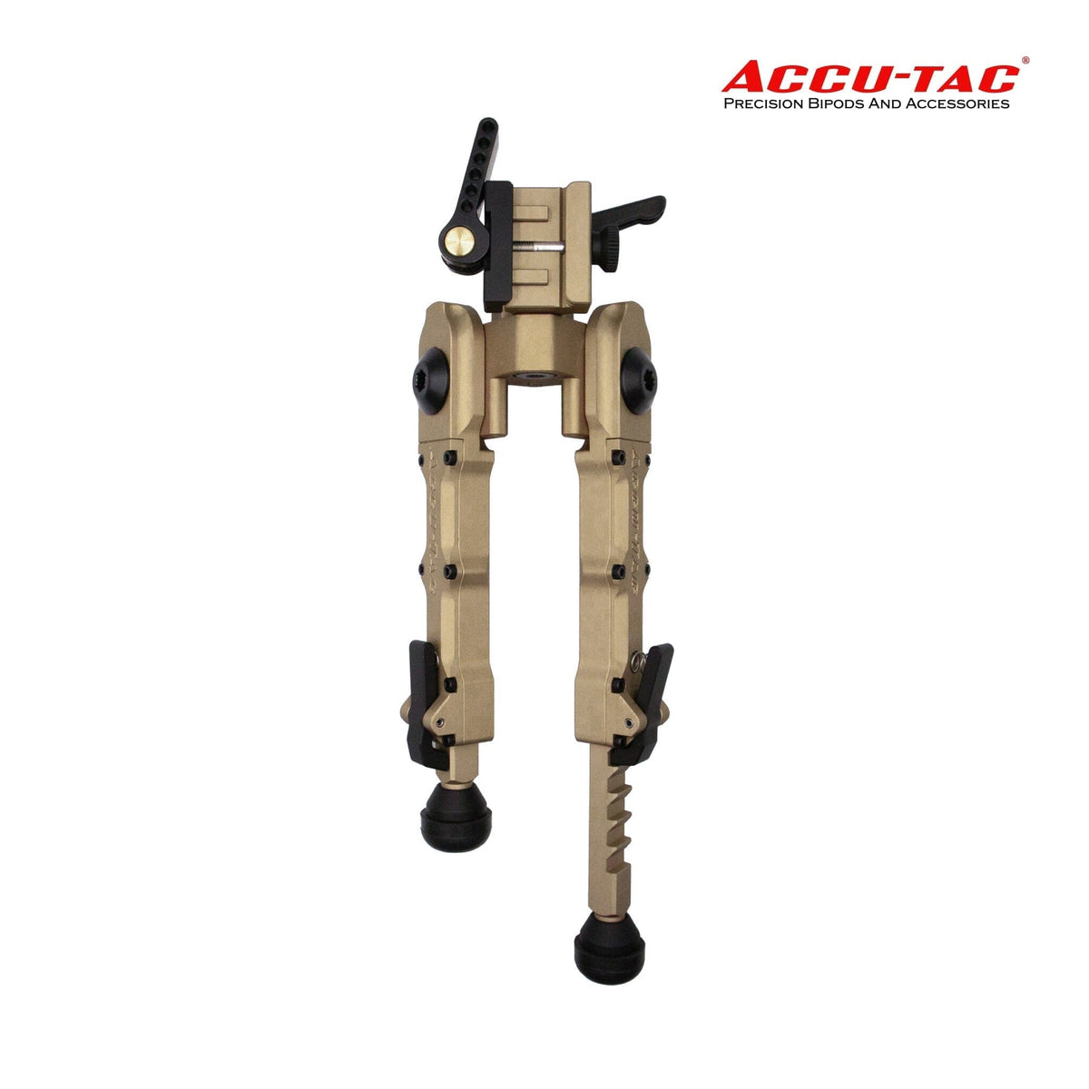 Accu-Tac BR-4 G2 Picatinny QD bipod in Flat Dark Earth for precision rifles