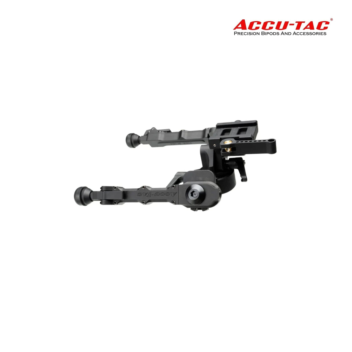 Accu-Tac FC-4 G2 F-Class bipod in black with Arca-Swiss quick-detach mount