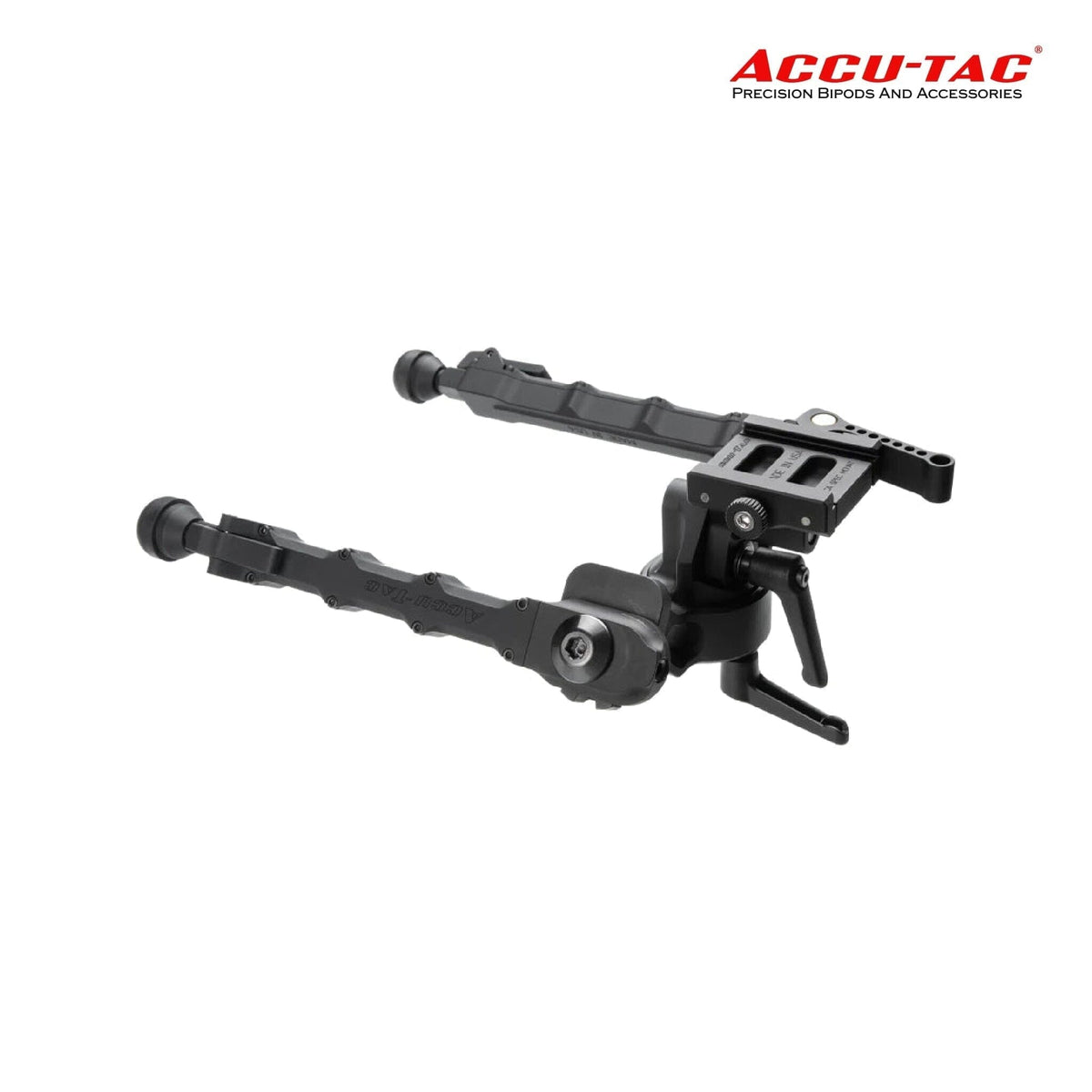Accu-Tac FC-5 G2 F-Class bipod in black with Arca-Swiss quick-detach mount