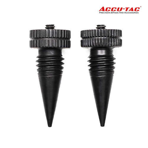 Accu-Tac G2 Spiked Feet Set — spiked bipod feet for soft ground