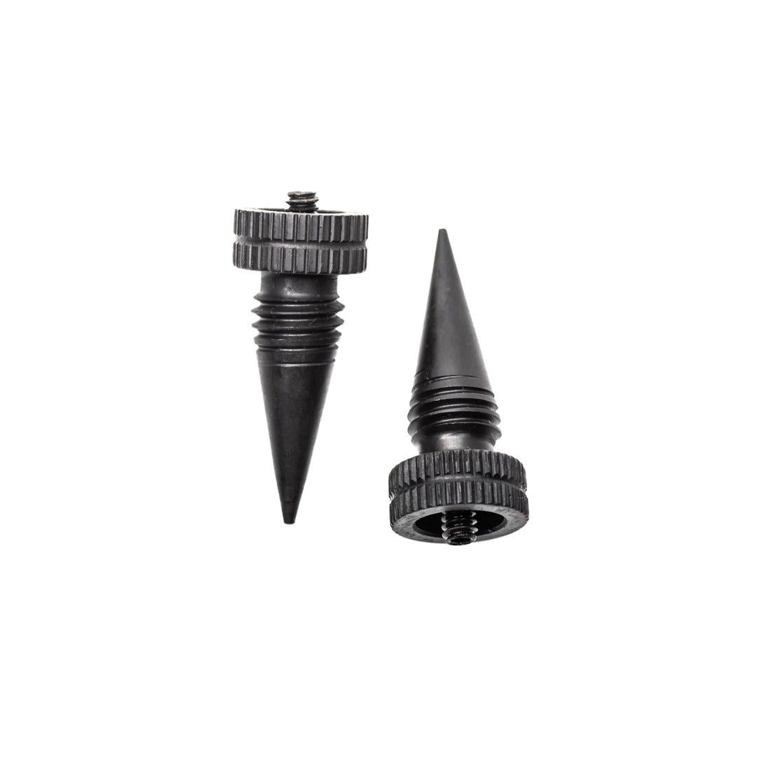 Accu-Tac G2 Spiked Feet as a matched pair, hardened points for digging into soft ground
