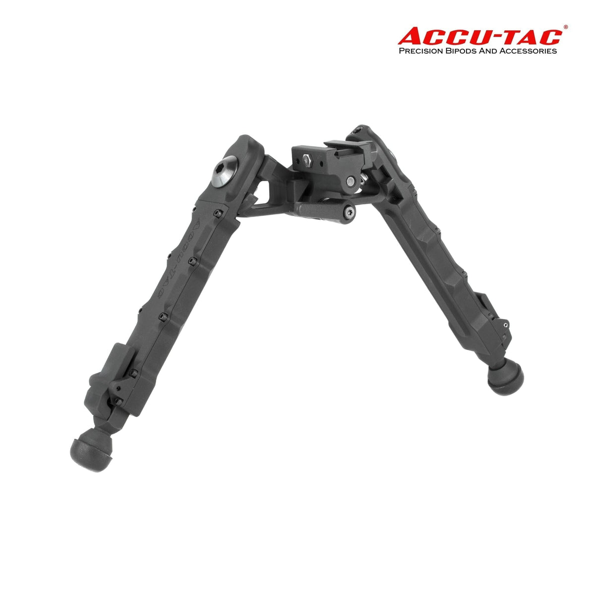 Accu-Tac HD-50 heavy-duty Picatinny bipod in black for large calibre rifles