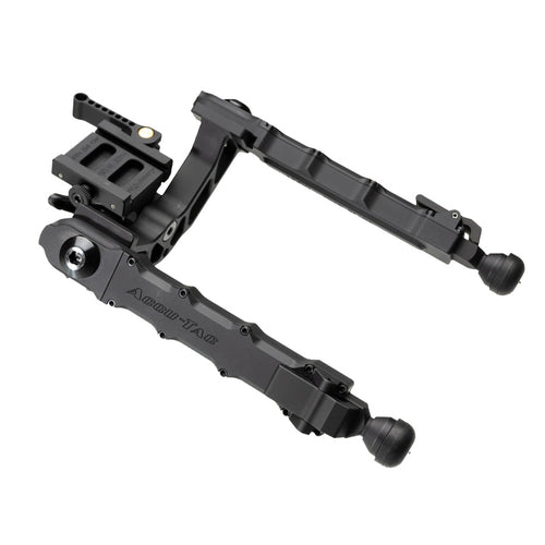 Accu-Tac LP-50 Arca-Spec QD Bipod in black, low-profile bipod for large calibre rifles