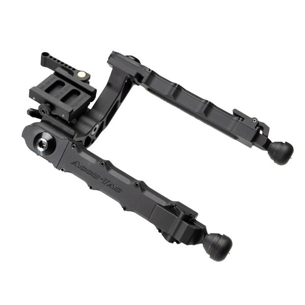 Accu-Tac LP-50 Arca-Spec QD Bipod in black, low-profile bipod for large calibre rifles