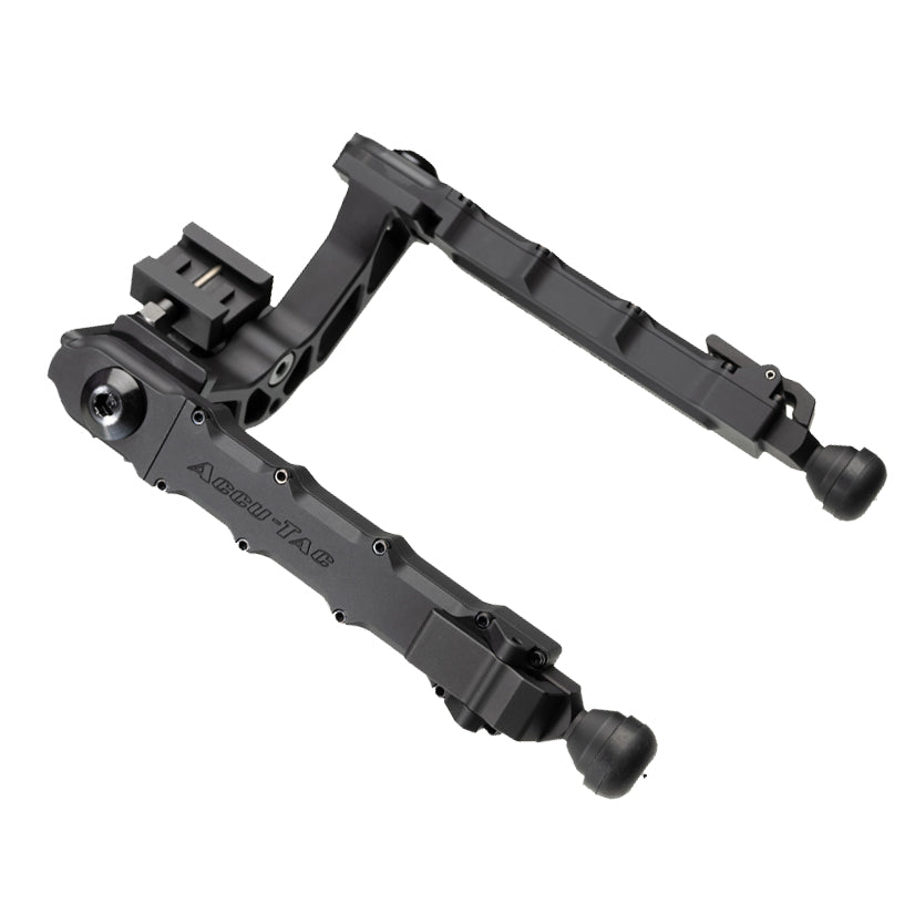Accu-Tac LP-50 Picatinny Bipod in black, low-profile heavy-duty bipod for .50 calibre rifles