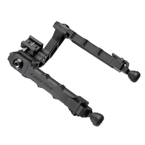 Accu-Tac LP-50 Picatinny Bipod in black, low-profile heavy-duty bipod for .50 calibre rifles