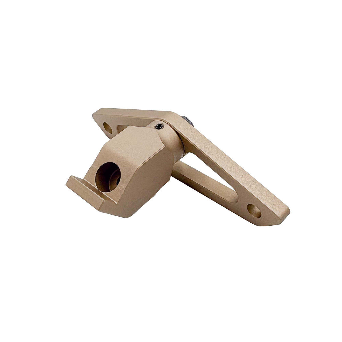 Accu-Tac P-SKI Foot in Flat Dark Earth viewed from the rear showing the mounting slot