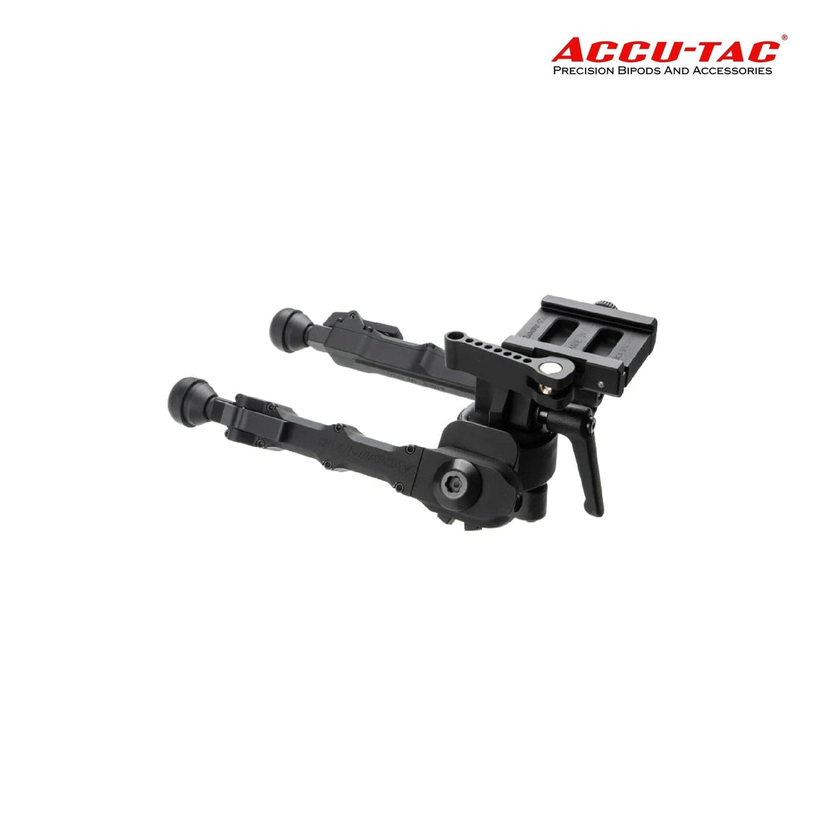 Accu-Tac PC-4 Arca-Spec QD Bipod in black with Arca-Swiss quick-detach mount