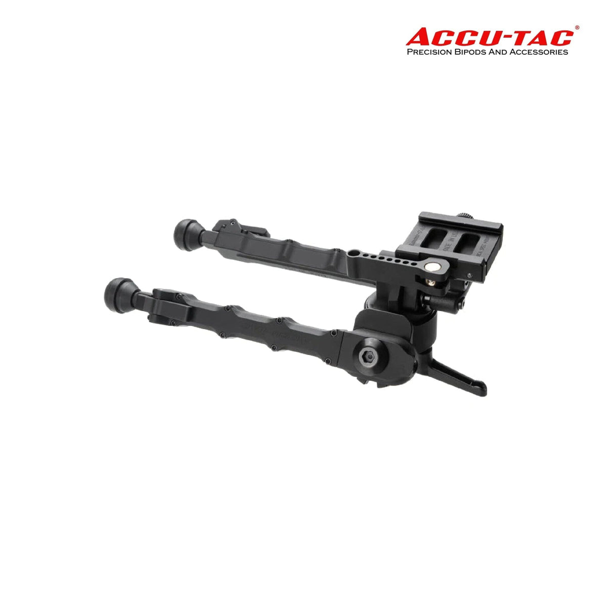 Accu-Tac PC-5 Arca-Spec QD Bipod in black with Arca-Swiss quick-detach mount