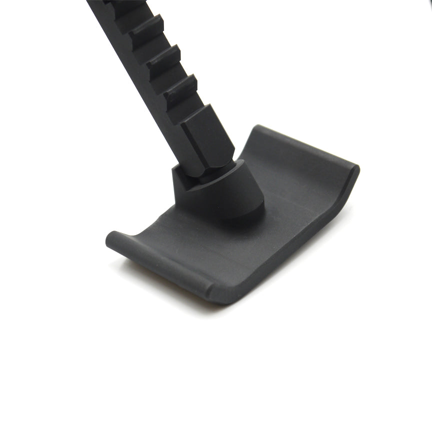 Accu-Tac Sled Feet machined from aluminium to spread load on soft or loose ground