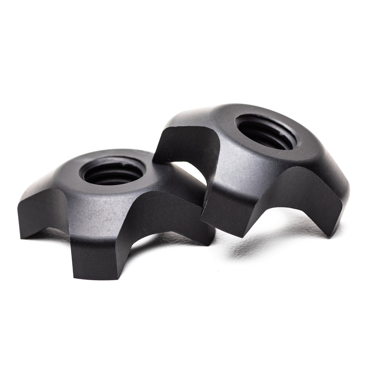 Accu-Tac Spike Claw in close-up, the toothed disc that screws onto a bipod spike