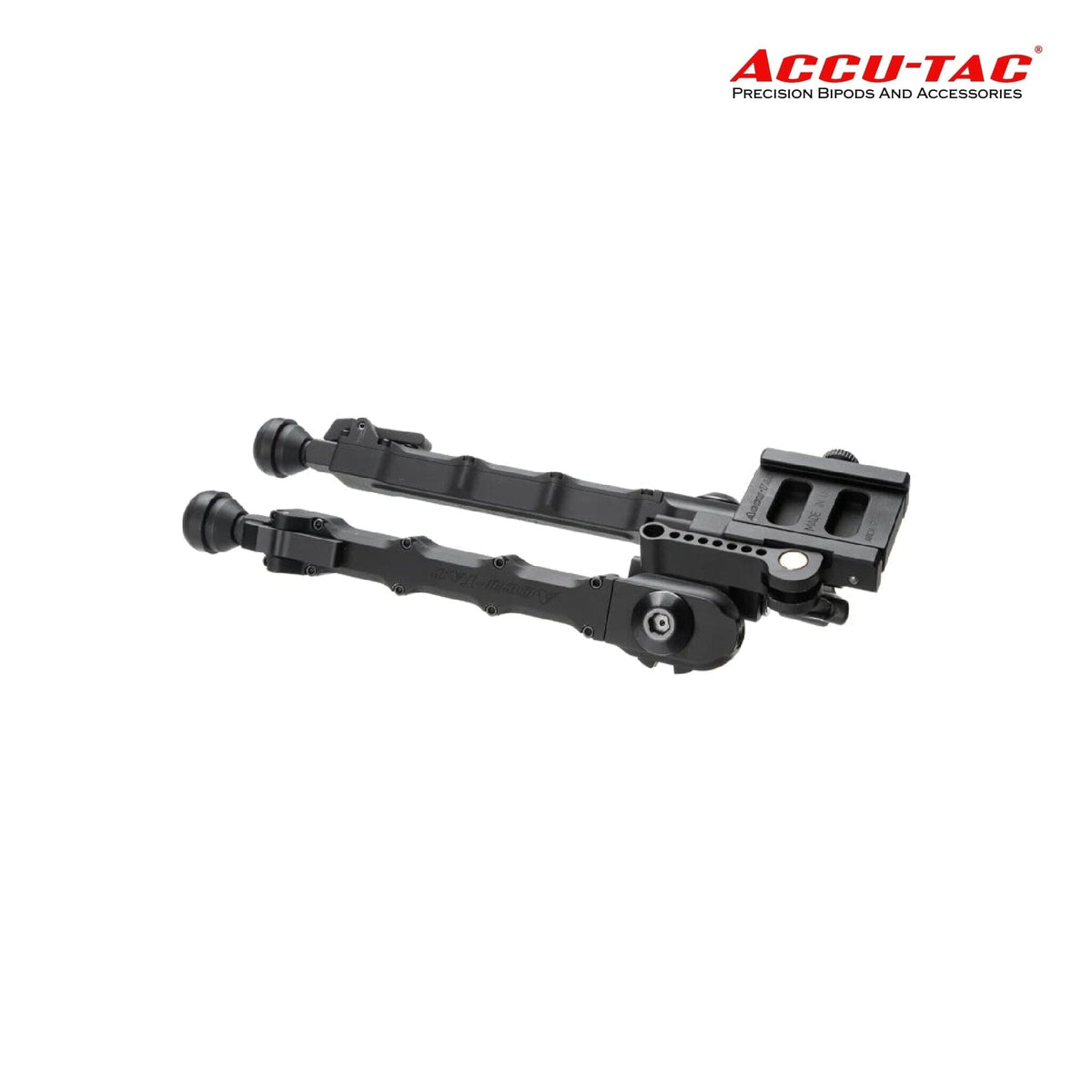 Accu-Tac SR-5 G2 Arca-Spec bipod in black with Arca-Swiss quick-detach mount