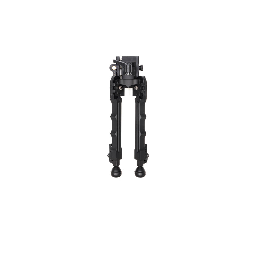 Accu-Tac SR-5 G2 Arca-Spec QD Bipod in hard-anodised black with rubber feet fitted