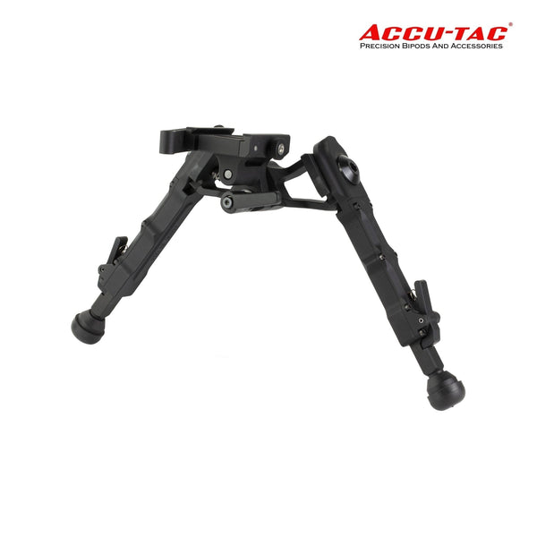Accu-Tac WB-4 Arca-Spec QD Bipod Black — wide-body precision rifle bipod