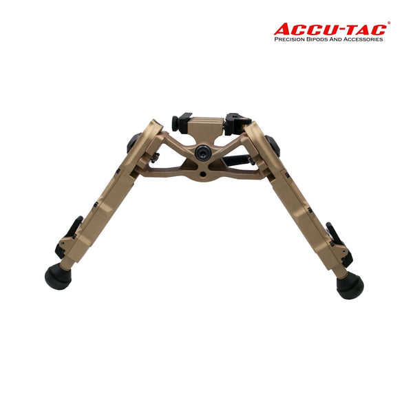 Accu-Tac WB-4 Arca-Spec QD Bipod Flat Dark Earth — wide-body precision rifle bipod