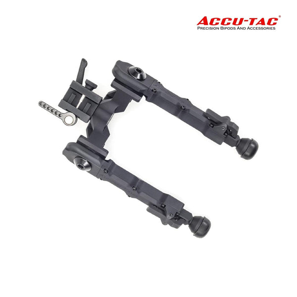 Accu-Tac WB-4 Picatinny QD Bipod Black — wide-body precision rifle bipod